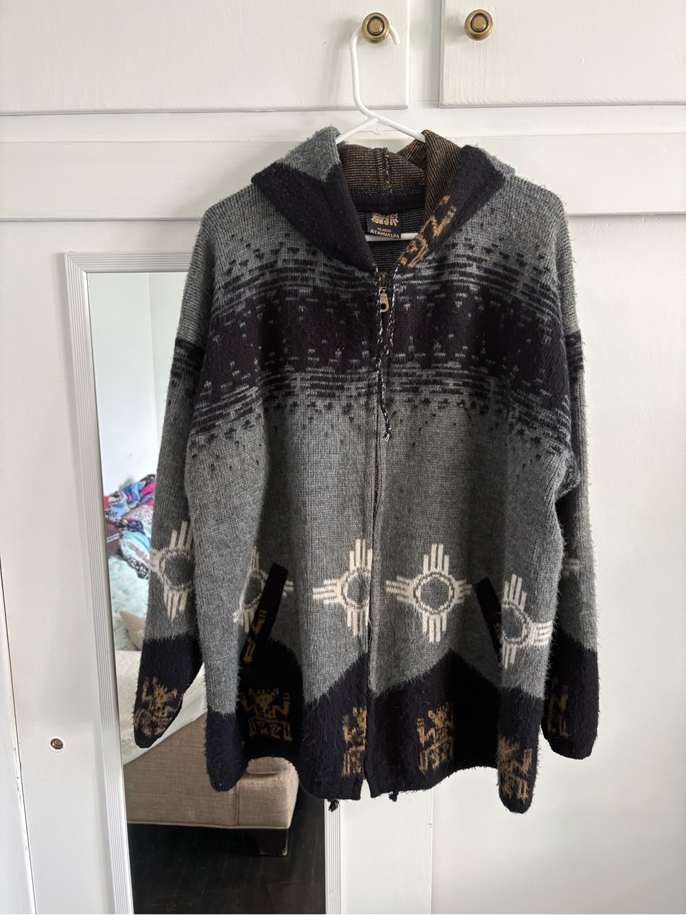 Men’s Alpaca Wool Zip Up Hoodie